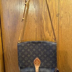 Louis Vuitton Vintage Monogram Cartouchiere Crossbody Shoulder Bag